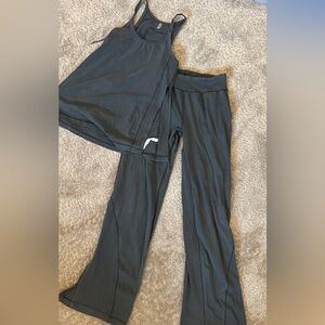 FP Movement by Free People Gray Flare Pants set